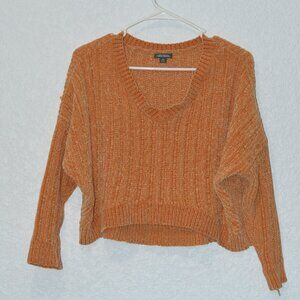 Womens Wild Fable Orange Cropped Sweater Size XS (100% polyester)
